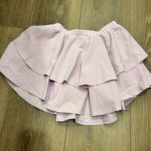 Shein Petite Lavender Layered Skirt
